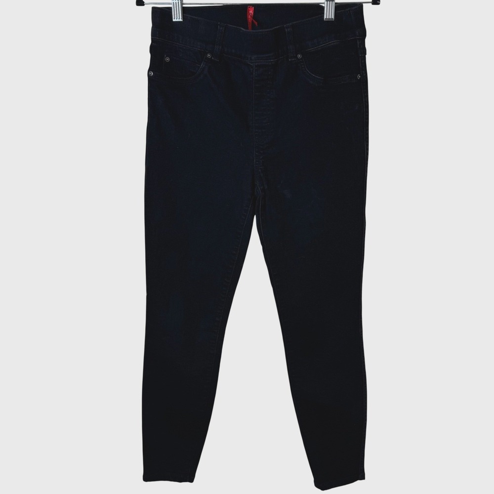 Spanx Jean Ankle Leggings Women‎ M Black Skinny High Rise Pull On 20278R